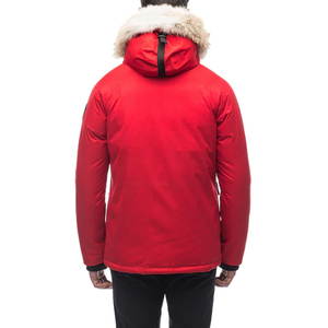 Chaqueta de plumón con logotipo personalizado, parka de poliéster, chaqueta de plumas para hombre, fabricada en Pakistán, ropa de abrigo, ropa de invierno, abrigo cálido con forro de piel, parkas. - Product Image 2