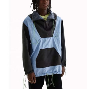 เสื้อแจ็คเก็ตกันลมผู้ชาย ผ้าไนลอน 100% แบบไม่มีลาย สำหรับผู้ชาย มีฮู้ด กันฝน เสื้อแจ็คเก็ตกันลมผู้ชาย - Product Image 5