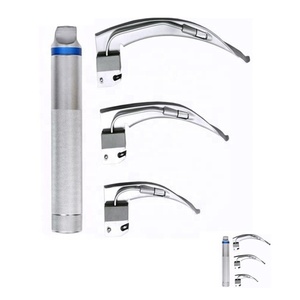Laryngoscope en acier inoxydable, approuvé CE, Mac Miller NABSONS ENTERPRISES NE-LS-0010, kit chirurgical ORL manuel, classe I, 2 ans - Product Image 2