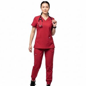 Tenues Médicales Respirantes et Confortables pour Clinique – Ensembles de Blouses et Pantalons Respirants pour Hôpital – Uniformes d'Infirmière Personnalisés en Gros - Product Image 1
