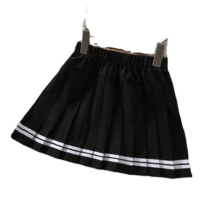 Jupe plissée unie décontractée pour femme, taille naturelle, violette, personnalisée, été, écologique, douce, respirante, avec doublure de sécurité, uniforme scolaire - Product Image 3