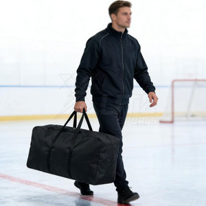 Bolsa de hockey sobre hielo de alta resistencia para viajes, con compartimentos de 50-70L de capacidad para patines, casco y accesorios, de nailon. - Product Image 4