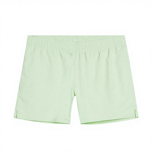Shorts de sport décontractés pour homme en tissu Oxford tricoté 220g 100% coton, taille mi-haute à cordon de serrage, respirants avec empiècements en maille, personnalisables, pour la gym et l'été - Product Image 4
