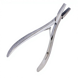 คีมต่อผมสแตนเลสพร้อมฟังก์ชั่น 2-in-1 และด้ามจับกันลื่นสำหรับต่อผม - Product Image 1