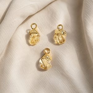 Citrine Gemstone <b>Charm</b> Pendant | Handmade Crystal Jewelry Finding - Product Image 1