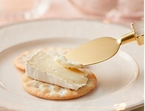 <b>Cheese</b> <b>Knife</b> <b>Set</b> With Stone Handles Gold Plated Metal Utensils For Serving <b>Cheese</b> Tableware Dining Use And Wedding Use - Product Image 6
