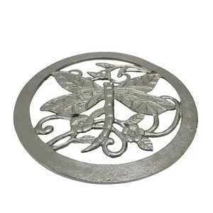 Socle rond en fonte noir avec motif étoile, support de casserole robuste résistant à la chaleur, protection de table, ustensile de cuisine, dessous de plat - Product Image 6