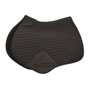 Tapis de selle d'équitation multi-usages personnalisés en coton avec doublure en maille antidérapante et sangle de contention pour chevaux de dressage et de course - Product Image 1