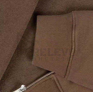 เสื้อฮู้ดดี้ผู้ชายแบบเรียบ 430 กรัม ผ้าฟลีซทรงโอเวอร์ไซส์ ล้างสีแบบแอซิด พิมพ์ลายดิจิทัล ผ้าฝ้าย 100% สไตล์สตรีทแวร์สำหรับฤดูใบไม้ผลิ 2 ชิ้น ย้อมสีพื้น - Product Image 5