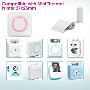5 Rolls <b>White</b> Mini Thermal Photo Paper Regular <b>Printer</b> Plate Compatible with Wireless Mini <b>Printers</b> - Product Image 3