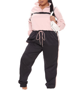 Ensemble veste et pantalon coupe-vent léger, respirant, imprimé sur mesure, pour femmes grandes tailles - Product Image 3