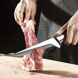 Cuchillo de caza de 12 pulgadas, forjado en acero inoxidable, ecológico, con mango ergonómico, hoja OEM sin grabar, forjado a mano. - Product Image 5