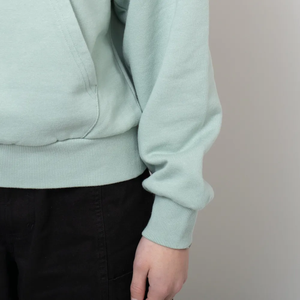 High Quality Custom Logo Breathable Quick Dry Sweat-Wicking Active Wear Long Sleeve Pullover Women <b>Crop</b> <b>Top</b> Hoodie for Gym - Product Image 3