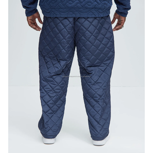 Pantalon de survêtement 100% Nylon, taille mi-haute, vintage, hiver, coupe droite, tricoté, ample, respirant, écologique, avec cordon de serrage - Product Image 3