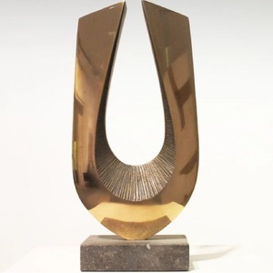 Sculpture Abstract Deluxe Brass Aluminum Decorative Metal Art Decor <b>Statue</b> Hotel Metal Art Figurine Home Table Decoration Figure - Product Image 4