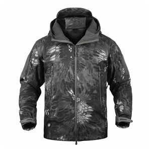 Vestes tactiques d'hiver en polaire Sharkskin pour activités de plein air, camping, randonnée, chasse, escalade, veste cargo tactique 2026, vente en gros pour hommes - Product Image 4