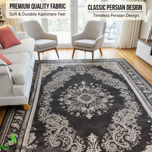 Alfombra de Lujo |   Alfombra de Piso de Mezcla de Lana, Algodón y Seda |   Decoración para el Hogar de Fibras Naturales y Sintéticas Duraderas |   Piso Premium 2026 - Product Image 5