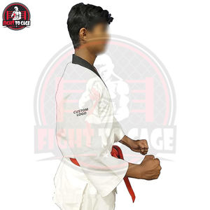 Uniforme de Taekwondo de Alto Rendimiento, Material Acanalado, Dobok TKD Blanco, Gi de Artes Marciales para Competencia y Exámenes - Product Image 6