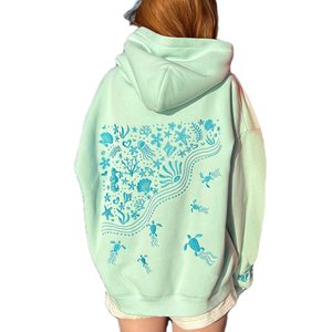 Sweat-shirts à capuche personnalisés avec broderie de logo, coton lourd de qualité supérieure, pour hommes et femmes, vente en gros, usine de vêtements à marque privée - Product Image 2