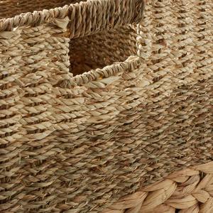 Cesta de Almacenamiento de Jacinto y Seagrass de Tejido Mixto, Hecha a Mano, Venta al por Mayor, Ecológica, Hecha en Vietnam - Product Image 5