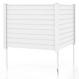 Recinzione per condizionatore d'aria in PVC per esterni con picchetti da 20 pollici per cortile, balcone, vialetto e cancello - Product Image 4