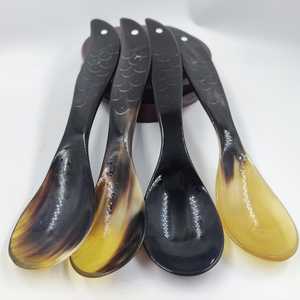 Traditional Chinese <b>Shell</b> Spoon With <b>Mirror</b> Polish Long Handle Durable Design For Presents - Product Image 3