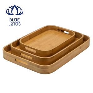 BEST SELLER Plateau de service en bois moderne et durable, de haute qualité, respectueux de l'environnement, plateau à thé créatif, export direct d'usine - Product Image 1