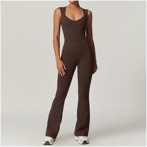 wholesale fitness <b>jumpsuit</b> women supplier custom logo performance compression <b>jumpsuit</b> manufacturer private label four way - Product Image 3