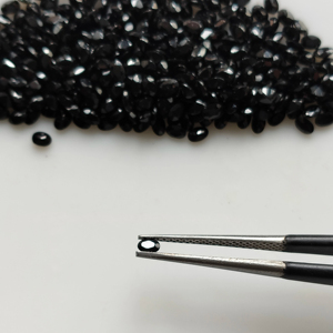 สปิเนลสีดำธรรมชาติ 3x2 มม. รูปทรงวงรี คุณภาพดีที่สุด พลอยหลวม รับรองโดย Red Mountain Gems สำหรับทำเครื่องประดับ - Product Image 3