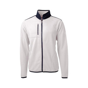 Veste polaire grise pour homme, col montant, fermeture éclair, coupe-vent, décontractée, pour l'automne, coupe classique, couleur unie, extérieur en polyester - Product Image 5