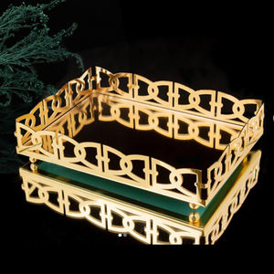 Bandeja Decorativa para Servir Postres, Diseño Artesanal de Buena Calidad, Bandeja para Servir en Bares, Estilo Moderno, Decoración para el Hogar - Product Image 5