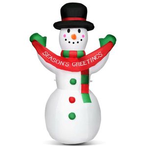 Pupazzo di Neve Gonfiabile di 1,8 Metri per Decorazioni Natalizie da Esterno - Product Image 1