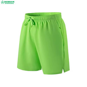 Pantalones Cortos Deportivos Casuales de Verano para Hombre, de Lona/Cotton, Cintura Alta, Cierre con Cordón, Secado Rápido, Logotipo Bordado en 3D en la Parte Delantera, Personalizados - Product Image 3