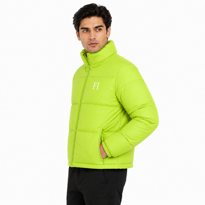 Chaquetas de poliéster con cremallera para hombre, al por mayor, chaqueta acolchada de invierno, abrigo cálido personalizado con aislamiento, venta al por mayor OEM - Product Image 3