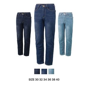 Jean en denim extensible pour homme Black Eagle, coupe droite, respirant, confortable, style streetwear classique, printemps-automne - Product Image 1