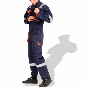Windproof Polyester Hi Vis Coverall Suit High Visibility <b>Work</b> Wear Uniform Suits Durable <b>Construction</b> Safety Uniform Coverall - Product Image 4