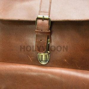 Brown Leather <b>Backpack</b> With Front Pocket New Style Multi-Functional Leather <b>Backpack</b> Bag Trending Outdoor Leather <b>Backpack</b> - Product Image 5