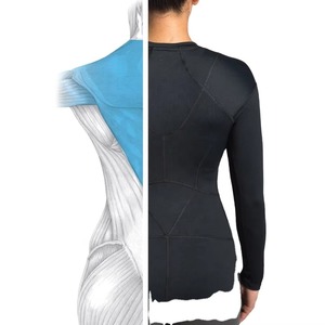 T-shirt de yoga moulant pour femme, haute élasticité, séchage rapide, haut de sport effet seconde peau, vêtement de compression, vente en gros - Product Image 4