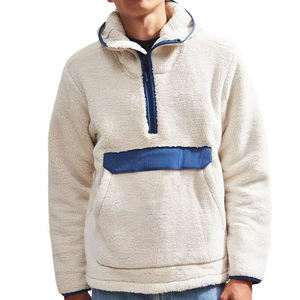 Sudadera con capucha de forro polar sherpa para hombre, estilo oversize streetwear, desarrollo de muestra para tiendas de ropa en línea — 105 caracteres - Product Image 1