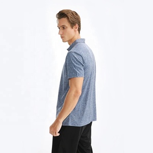 เสื้อโปโลแขนสั้นสำหรับเล่นกอล์ฟผ้าคอตตอน100% เสื้อโปโลคอสองชั้นระบายอากาศได้ดี - Product Image 2