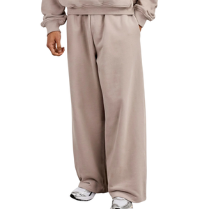 Mens Relaxed Pullover Hoodie with Wide Leg Open Hem <b>Trousers</b> Two Piece Tracksuit Adjustable Hem Drawstring Waist Long Sleeve Set - Product Image 6