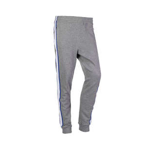 Pantalon de survêtement gris pour homme, taille élastique, cordon de serrage, poches latérales, respirant, tricoté, décontracté, pour l'automne - Product Image 4