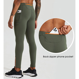 Customized Men Gym Leggings Running <b>Tights</b> Quick Dry Elastic Training Fitness Leggings Comfortable New Arrival Men Gym Leggings - Product Image 3