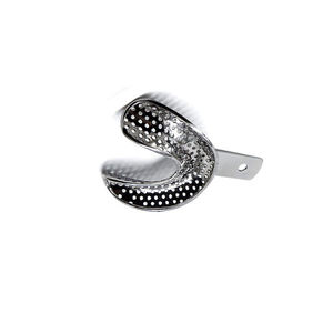 Bandeja de Impresión Dental Manual de Acero Inoxidable de Alta Calidad - Diseño Perforado Preciso, Juego de Instrumentos Reutilizables para Uso Hospitalario - Product Image 4