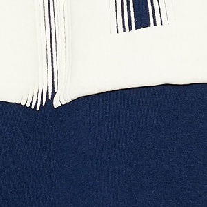 T-shirt en coton et élasthanne pour femme, 180 GSM, motif graphique athlétique, épaules tombantes, bleu marine, fabricant de vêtements - Product Image 4