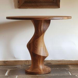 Mesa Auxiliar de Madera con Acabado Fino, Aspecto Pulido, Altura Confortable y Construcción Sólida - Product Image 2