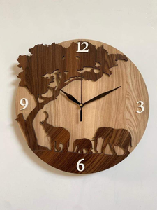 Reloj de Mesa Moderno Minimalista Escandinavo de Madera Maciza Hecho a Mano, Estilo Antiguo, Movimiento de Cuarzo Silencioso, Relojes de Mesa Inteligentes - Product Image 4