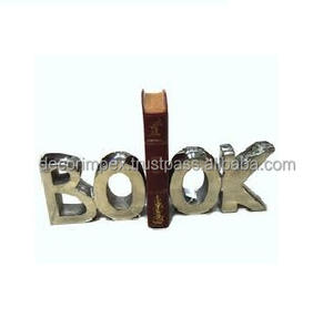 Design Antique Gold Metal Small <b>Bookends</b> for Shelves Decorative Holder Book Ends for Heavy Books - Product Image 5