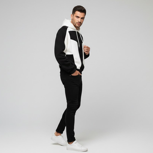 Sudadera con capucha de panel de primera calidad totalmente personalizada, 100% algodón polar, estilo oversized para uso casual o streetwear, unisex. - Product Image 5