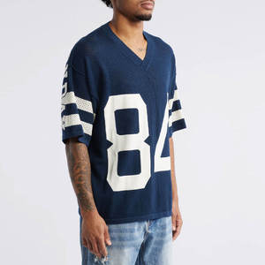 T-shirt de sport confortable et aéré à col en V, coutures renforcées, pour homme - Product Image 4